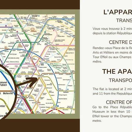 Appart 4Pers#1 Bedroom#Republique#Paris 3 المظهر الخارجي الصورة